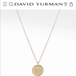 ISO David Yurman Initial “N” Necklace